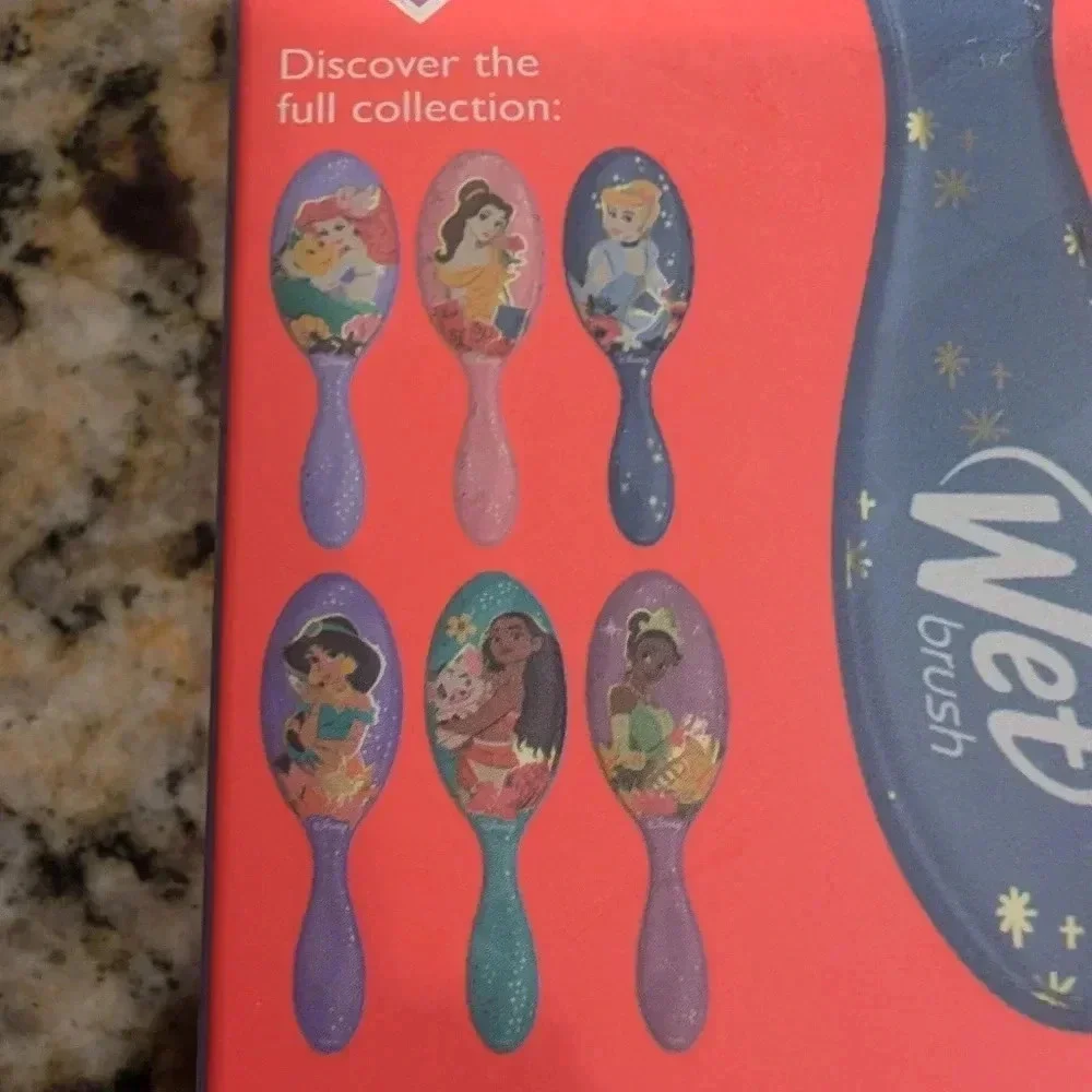 ⚡Wet Brush Original Detangler Brush Cinderella, Disney Princess limited